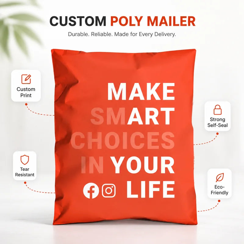 Manufacturer Wholesale Custom High Strength Poly Mailers Waterproof Mailing Envelopes for Long Haul Shipping