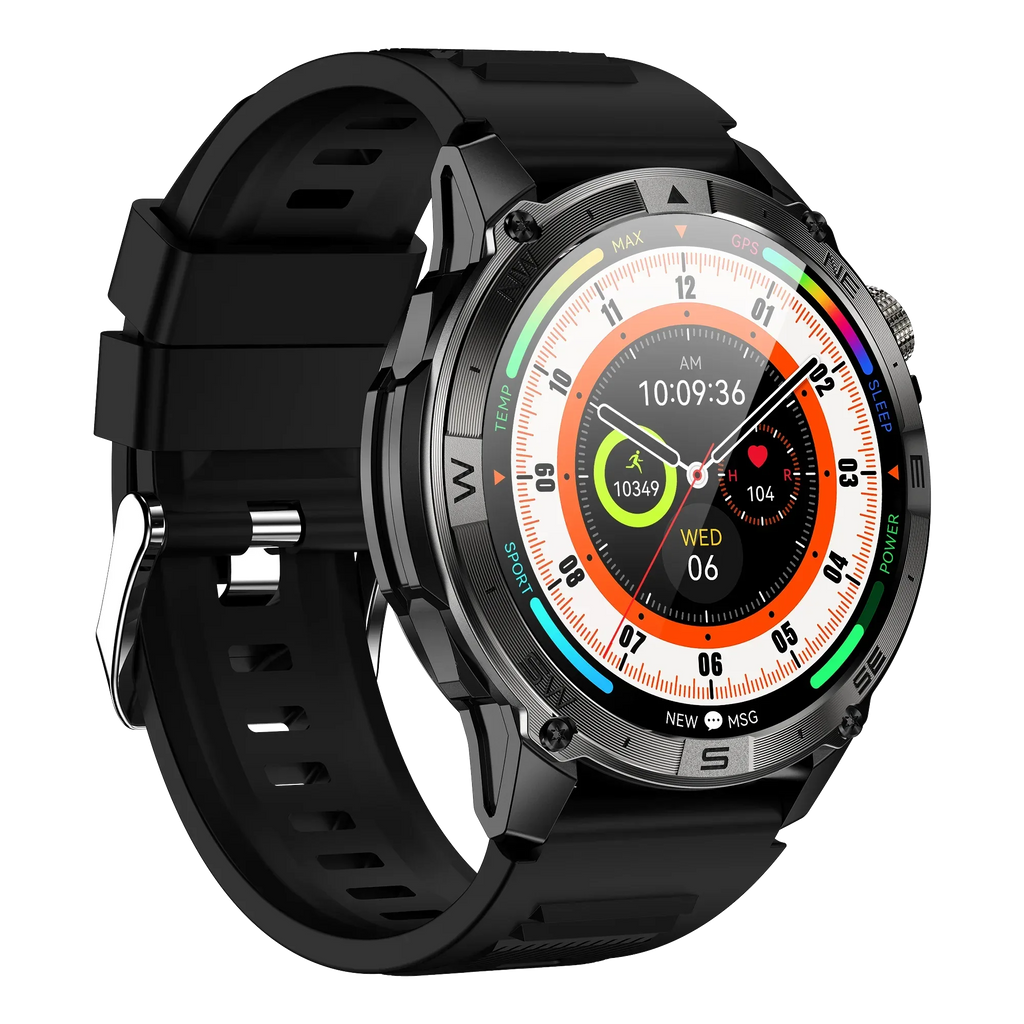 Real Time GPS Smart Watch IP67 Waterproof 1.43 ''AMOLED Fitness tracker Health Monitor Compass HK08 Sport Reloj Inteligente 2024 - Tidesmit