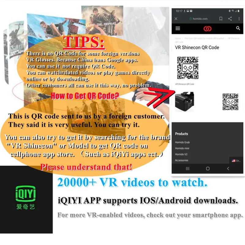 VR Headset for Smartphones: G06E Immersive 3D IMAX Smart Glasses Tidesmit