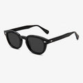 Unisex Handmade Acetate Sunglasses Custom Logo Stylish Round Luxury Vintage Classic Sunglasses in Black Frames