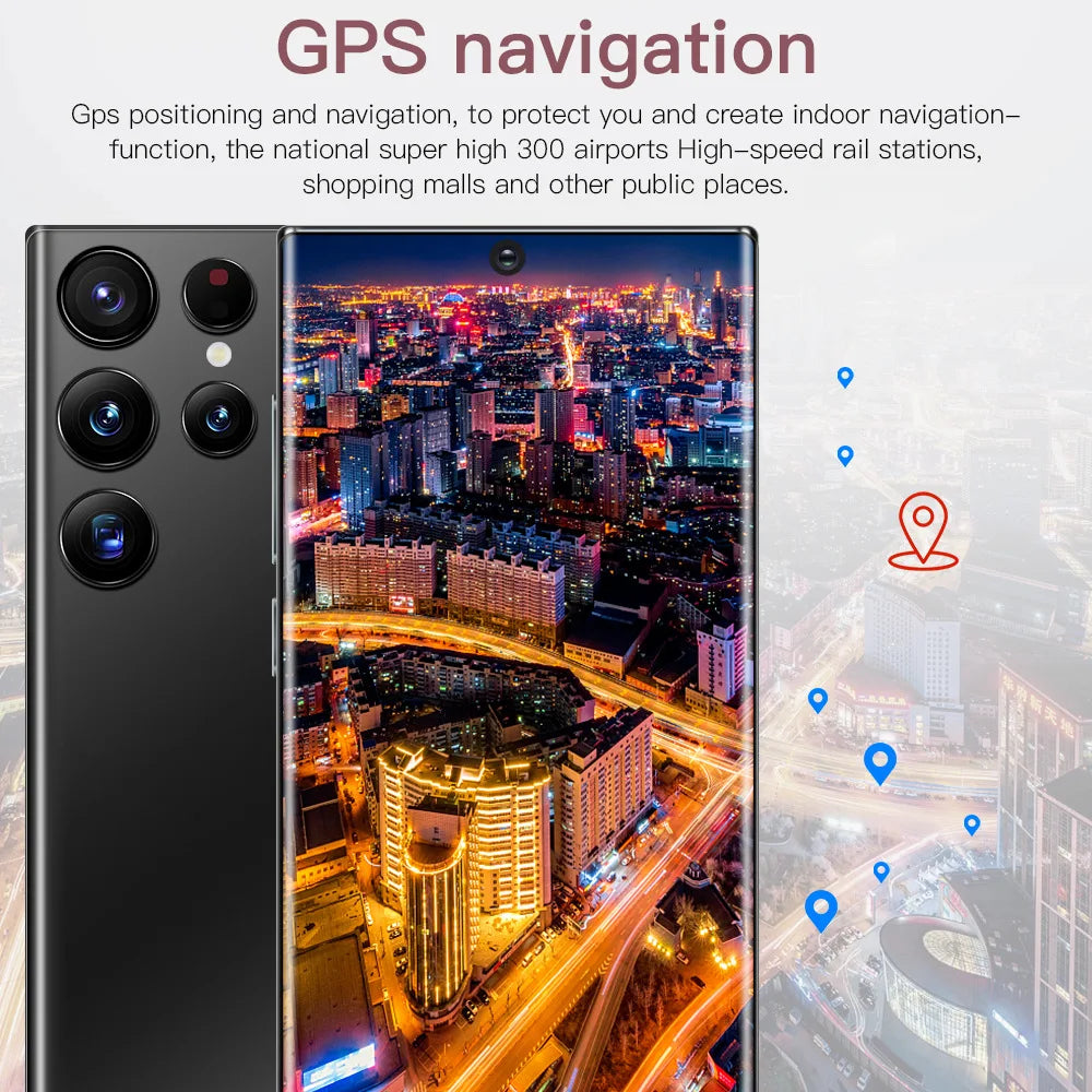 SVm Sun S23 Ultra Android Smart Phone High Quality 8+256GB HD Screen Resolution LTE and CDMA Cellular in French and Spanish - Tidesmit