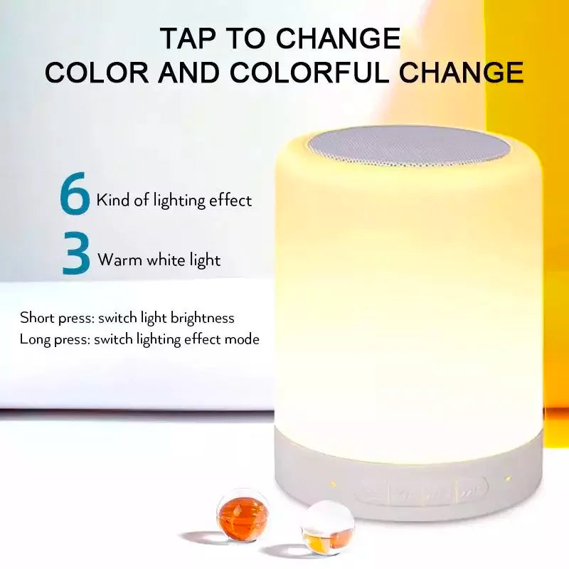 Bluetooth Speaker -AOOLIF Wholesale Price 600mah 3W Smart bluetooth Speaker with Clap on Lights Colorful Touch Lights
