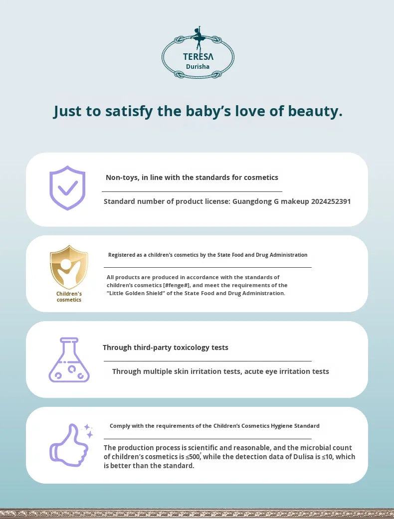 Dulisa Children's Cosmetics Set with Cream Makeup for Girls & Baby Girls Princess Pretend Play Simulated Dressing Table Gift ALIBABA Tidesmit