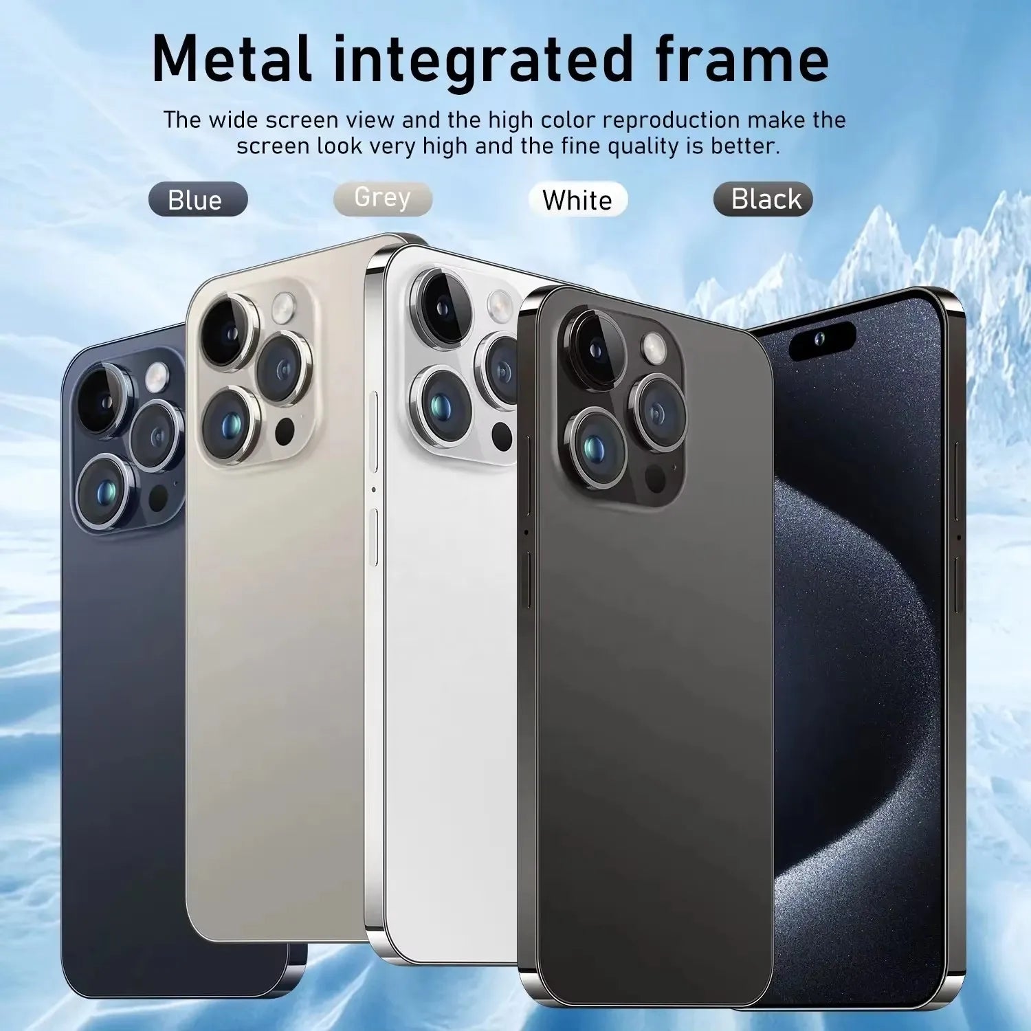 Unlocked Phone 15 Pro Max 8GB+512GB Dual Sim Card 4G 5G Smartphone 6.8 Inch OLED Screen I 15 Phone 15 Pro Max Smart Phone logo - Tidesmit