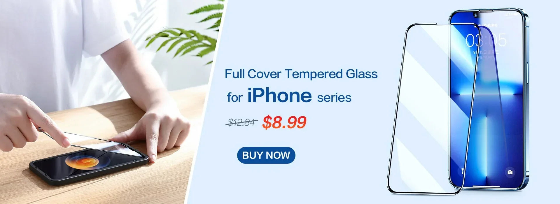 iPhone Screen Protector - 9H Hardness Tempered Glass for iPhone Series Tidesmit