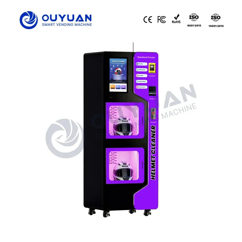 Commercial Automatic Shoe Washer and Vending Machine with UVC Disinfection