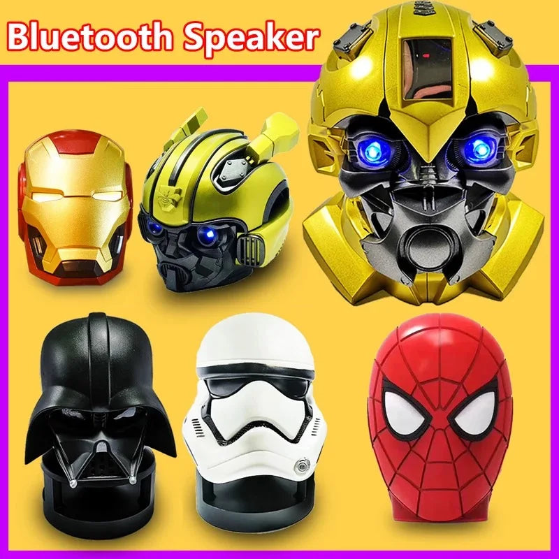 Wireless Cartoon Creative Gift Robot Radio Subwoofer Small TWS Speaker Sound Box Iron Man Wireless bluetooth Speaker My Store