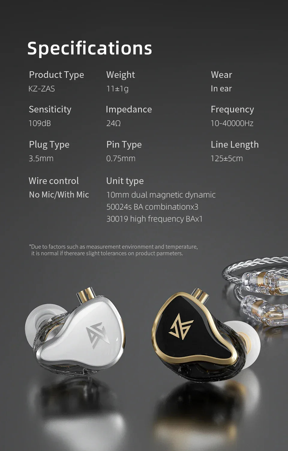 16-Driver HiFi In-Ear Monitors with Bass Focus by Tidesmit Tidesmit