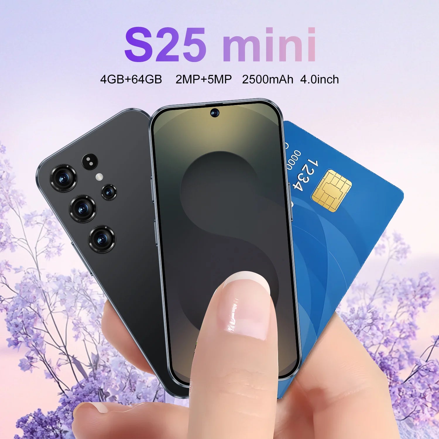 Mini Android Smartphone 4GB/64GB HD Unlocked - Dual SIM Device Tidesmit