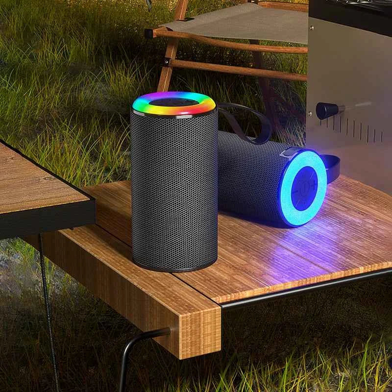 High Quality Portable Wireless RGB LED Subwoofer Speakers Outdoor Use Mini Bluetooth Speaker My Store