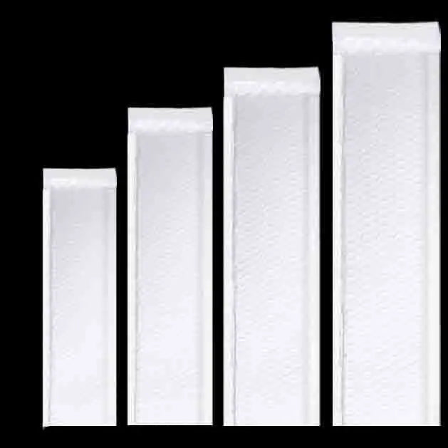 11*20cm 10*50cm 12*30cm Luxury Black White Polyester Mailers Bags Empty Square Postal Seal Shipping Envelopes Waterproof Bags
