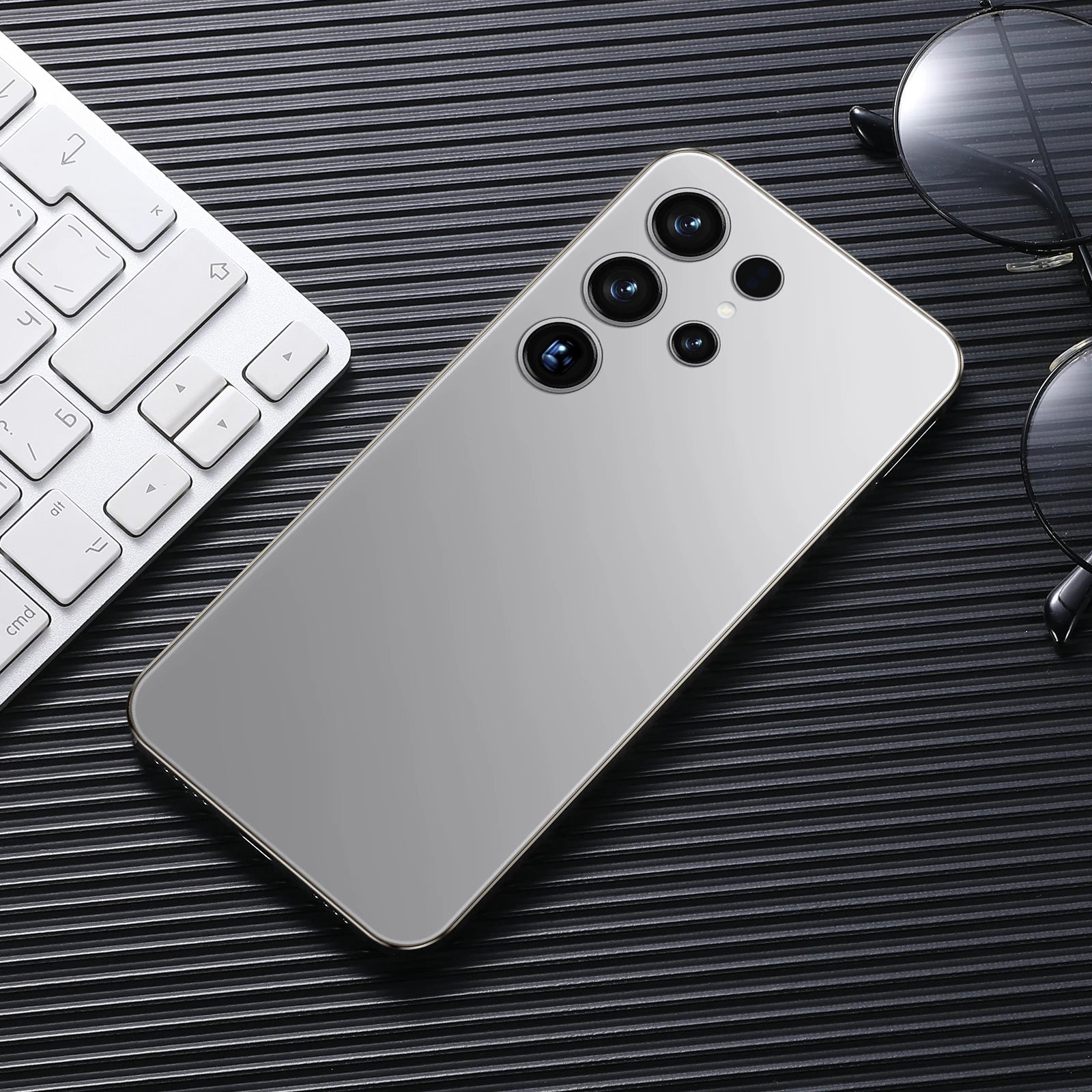 2026 S25 Ultra 5G smartphone with 7.3 inch display, 108MP camera, 16GB RAM and 1TB storage, white background view