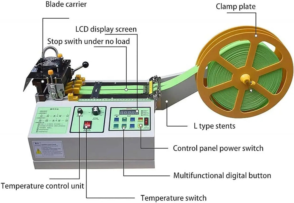 998 Factory Supply Small Automatic Computer Cold and Hot Cutting Machine for Tapes Webbing Ribbon Rope and Elastic Band