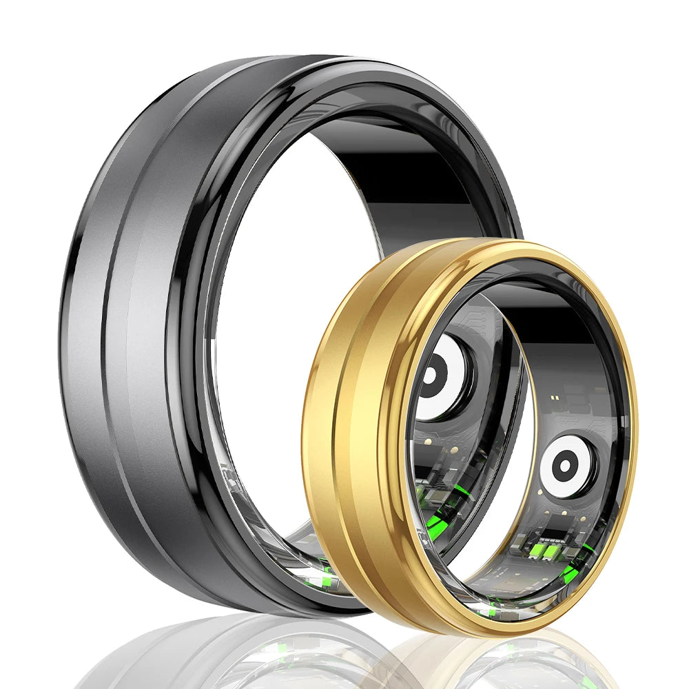 SENBONO R06 Smart Ring Blood Oxygen Heart Rate Sleep Health Tracking Smartring Wearable Devices Ring for Men Woman Couples Tidesmit