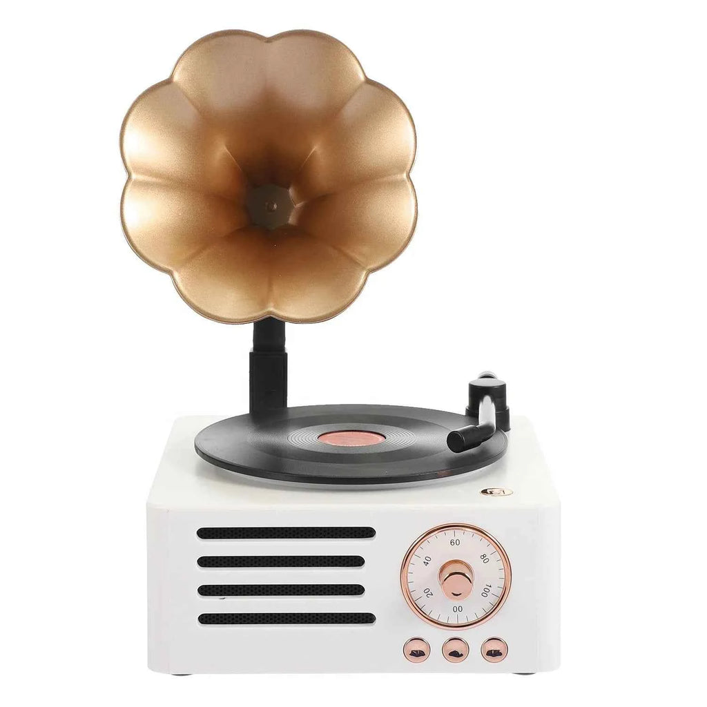 Bluetooth Stereo Sound AUX Loudspeaker Classic Music Player Retro Vinyl Record Player Wireless Speaker My Store