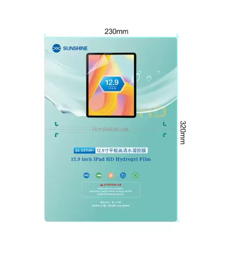 Sunshine SS-057HP Plus Hydrogel Film 11 Inch 12.9 Inch Laptop Screen Protector for iPad Tablet Mobile Phone HD Film Tidesmit
