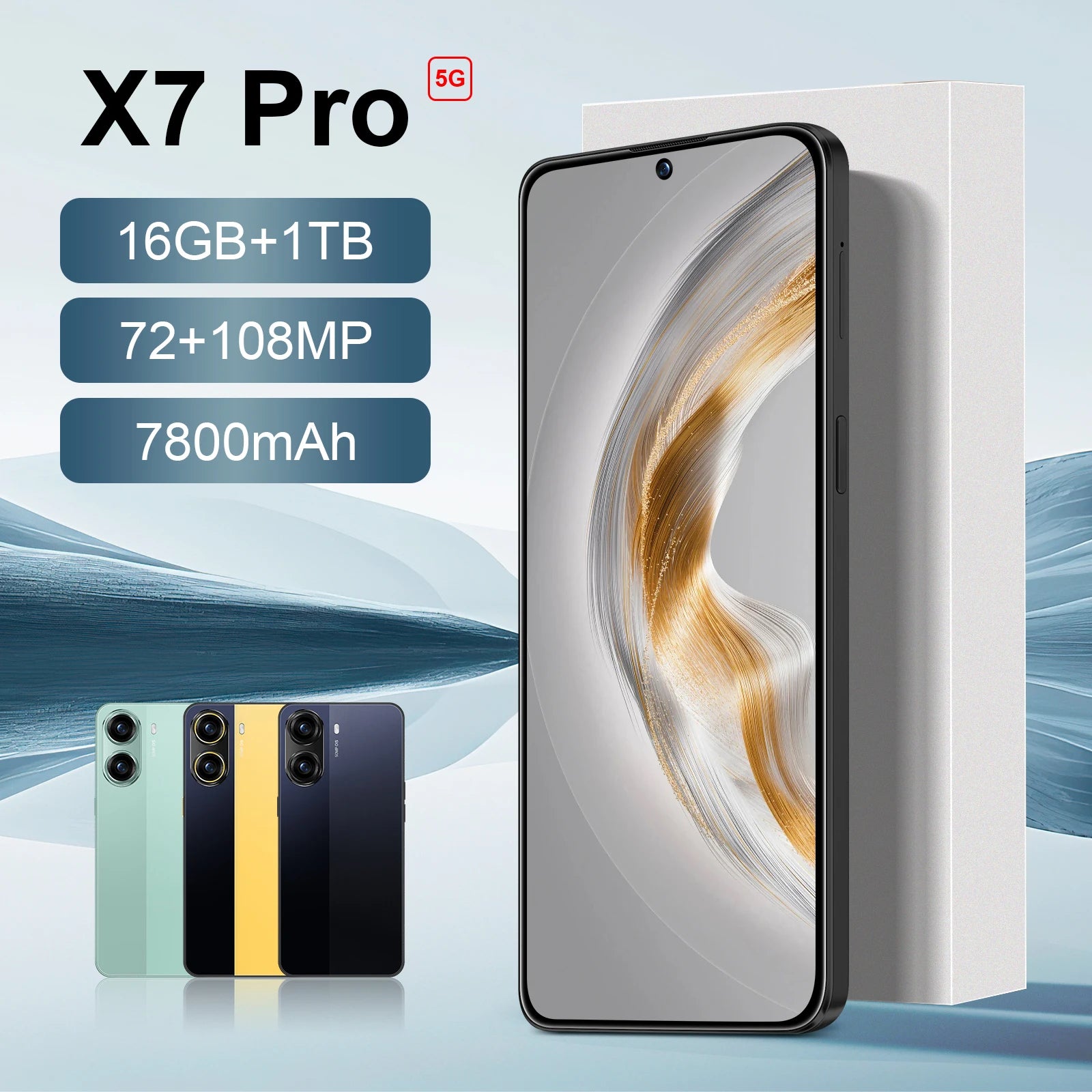 Tidesmit 5G Smartphone: 16GB RAM, 1TB Storage & 108MP Camera Tidesmit