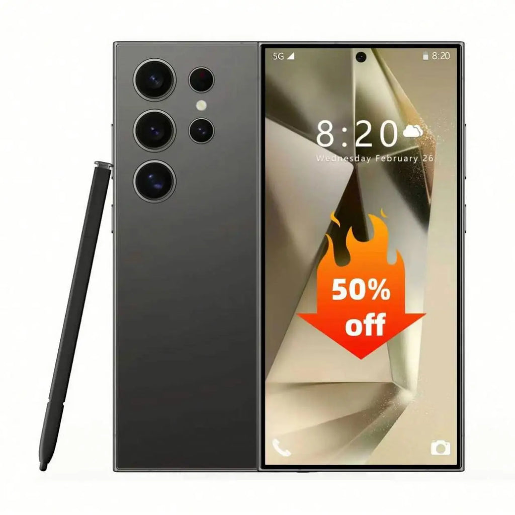 S25 Ultra 7.3 inch Android smartphone with 16GB RAM and 1TB storage in sleek global version design