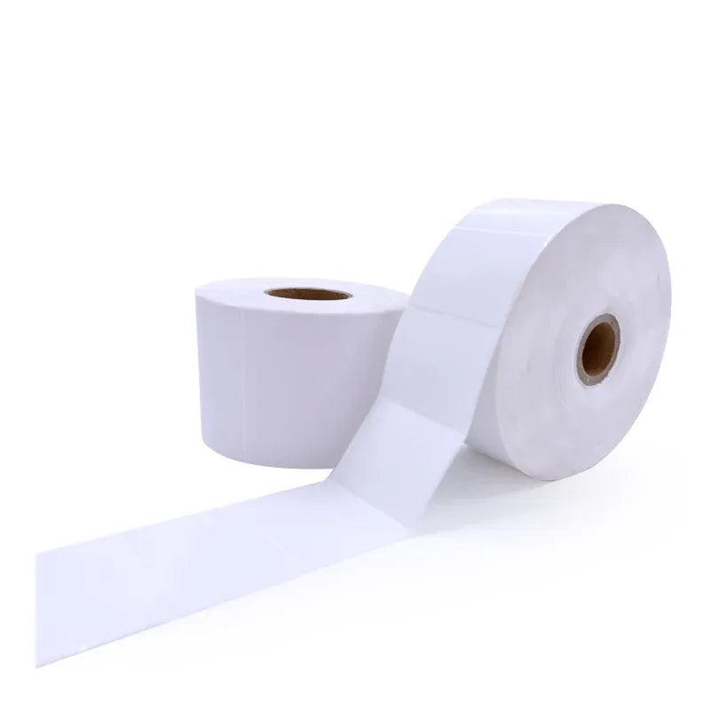 Fanfold A6 thermal shipping label roll sticker sheets with adhesive backing for barcode printing