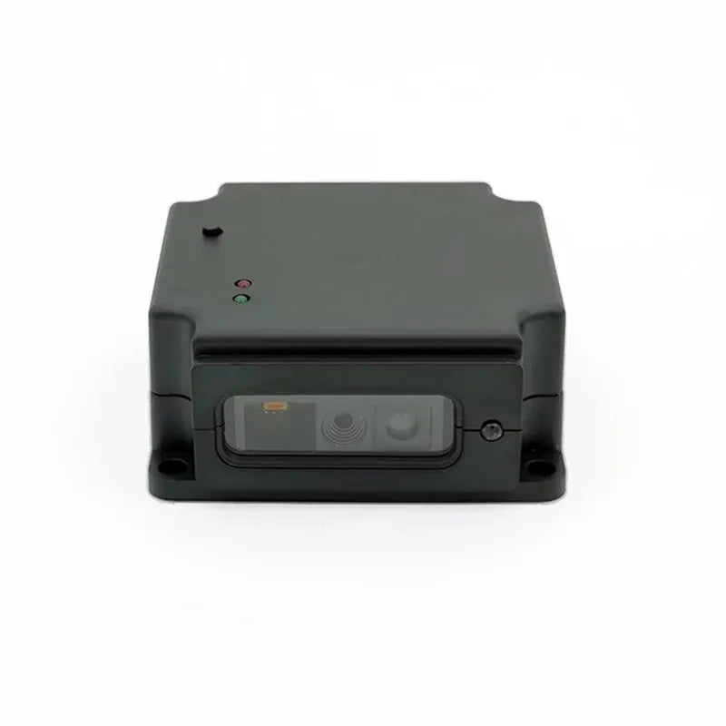 2D barcode scanner module with front scanning window and indicator lights