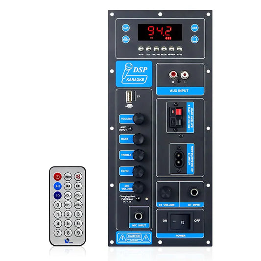 Bluetooth Speaker -VIRE High Power DSP Bluetooth Amplifier Board  8-18 Inch Trolley Speaker Outdoor Audio Amp Module 60W Mono Stereo Amp