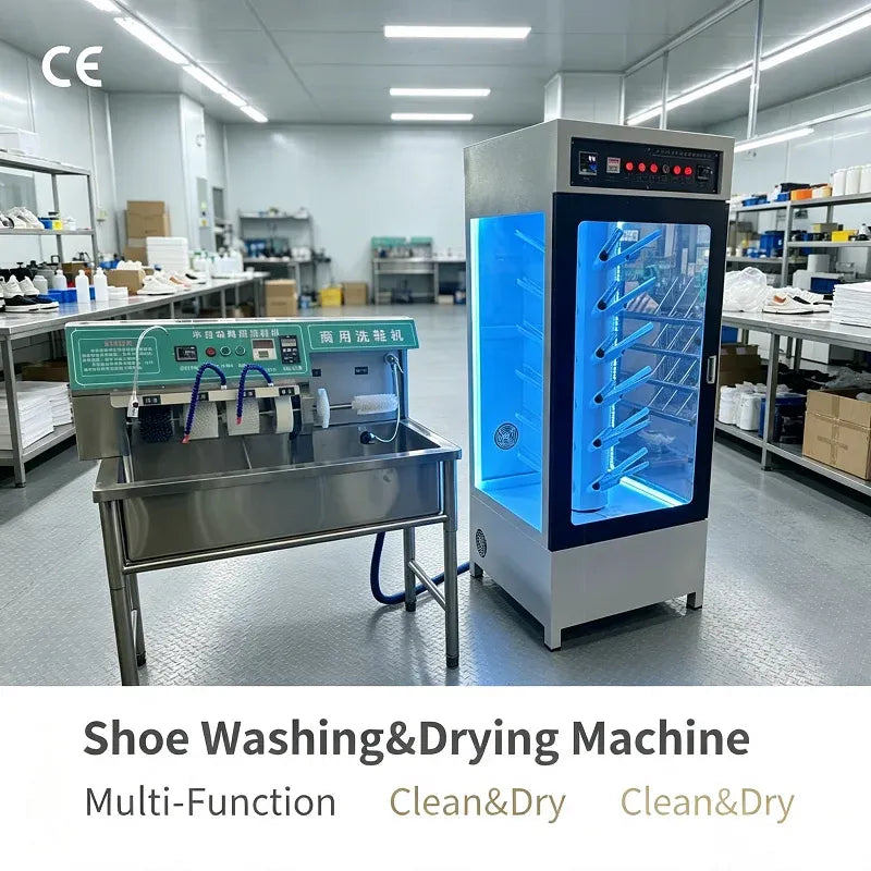 Commercial Shoe Washer and Dryer Machine with Custom Support