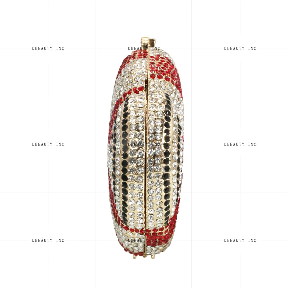 Luxury Fashion Diamond Clutch Purse Candy Shape Rhinestone Shining Crystal Evening Bag Sparkling Handbags Prom Cocktail Party