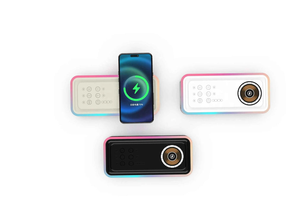 CRELANDER Y19 Speakers Wireless Charger Denoise HiFi Stereo Sound Equipment RGB LED Flashing 5.3 Bluetooth Portable Speaker My Store