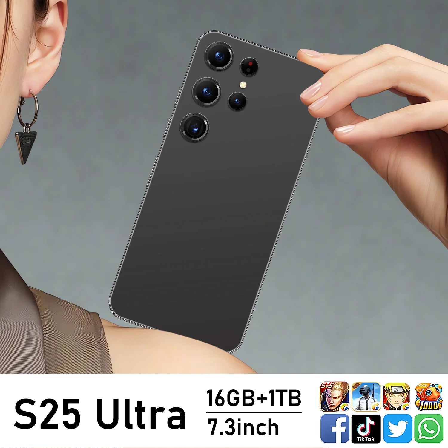 S25 Ultra Android 15 smartphone with 7.3 inch 120Hz display 16GB RAM 1TB storage and 108MP camera, gallery image 11