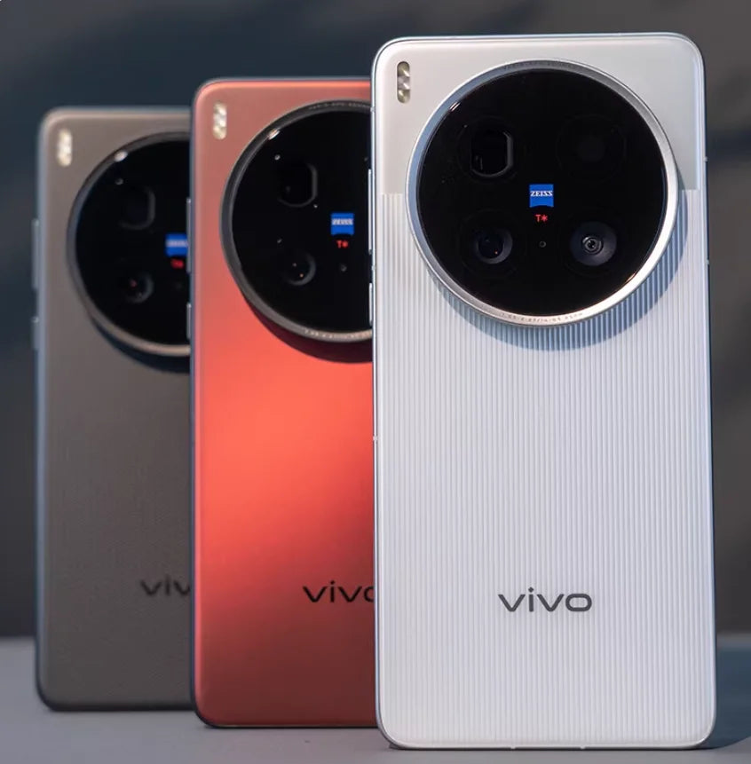 Close-up view of the 2025 VIVO X200 Ultra showing premium chassis design, side buttons, and camera housing detail.