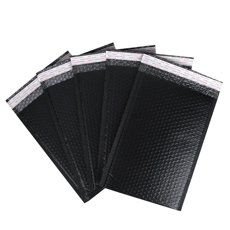 In Stock Shockproof Poly Bubble Mailing Black Bubble Envelope Shipping Plastic Bag for 3C Product