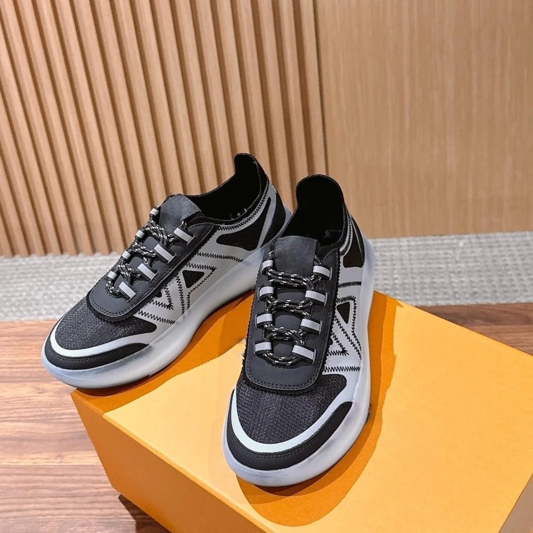 Wholesale High Quality Luxury Women & Men's Shoes Customized Brand Logos Designer Sneakers PU Upper Rubber Outsole All Seasons