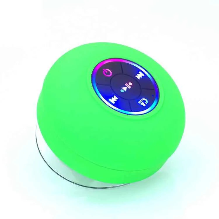 Wholesale Mini Portable Bathroom Shower Waterproof Wireless BT Speaker With Large Suction Green My Store