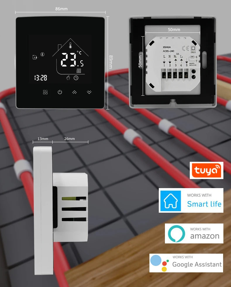 ZigBee Thermostat Temperature Controller Water/Electric Floor Heating Gas Boiler GA/GB 25A/GC Smart Life Tuya Alexa Google Home