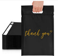 100 Pieces 10x13 Inch Black Poly Mailers 2 Day Shipping 5 Day Delivery Tearproof Waterproof Biodegradable Thank You Bag 2 Mil