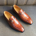 Goodyear Handmade Custom Pure crocodile Leather Loafers Luxury Party Wear Loafers Men Slip-on Office Big Size Men's Dress Shoes