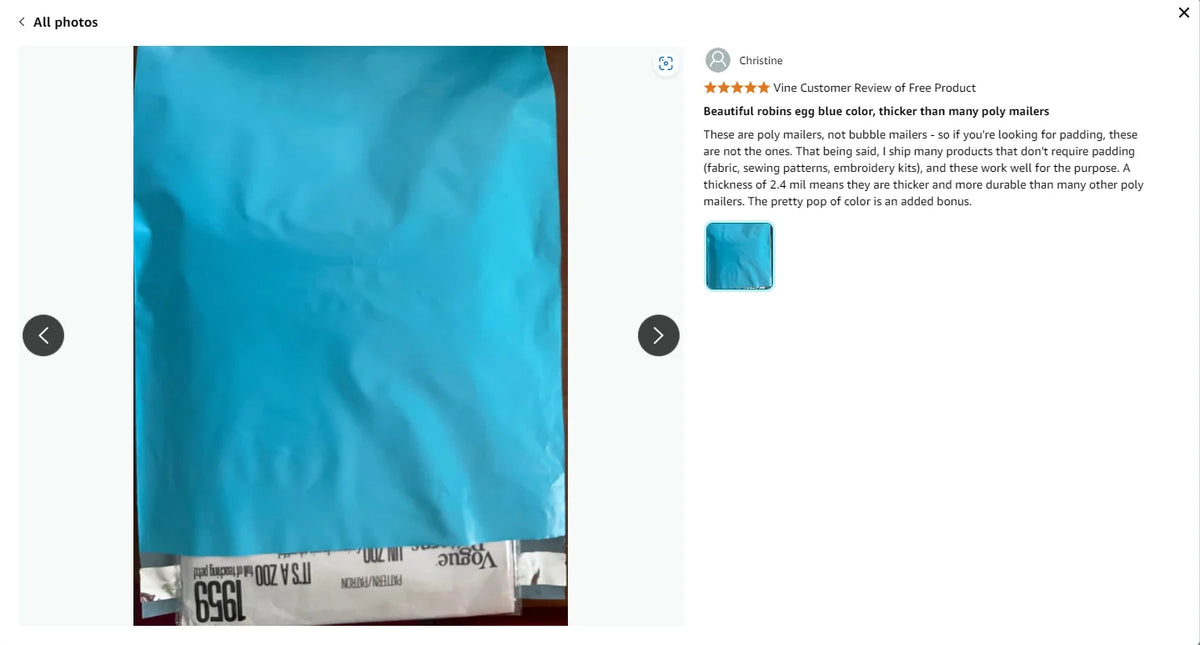 100 PCS 10x13 Inch Blue Eco-Friendly Poly Mailers Self-Adhesive Waterproof Tear-Resistant Shipping Bag 2 Day Delivery 5 Day