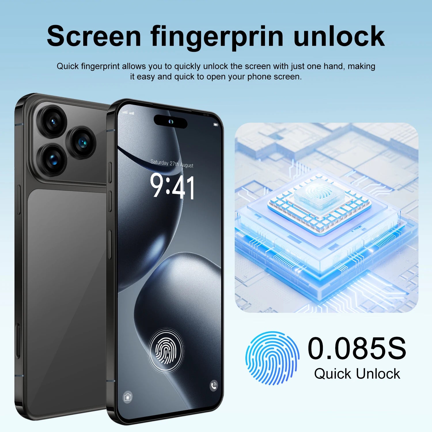 Tidesmit 5G Smartphone, 7.3 Inch AMOLED, 16GB RAM, 1TB Storage, Dual SIM Tidesmit