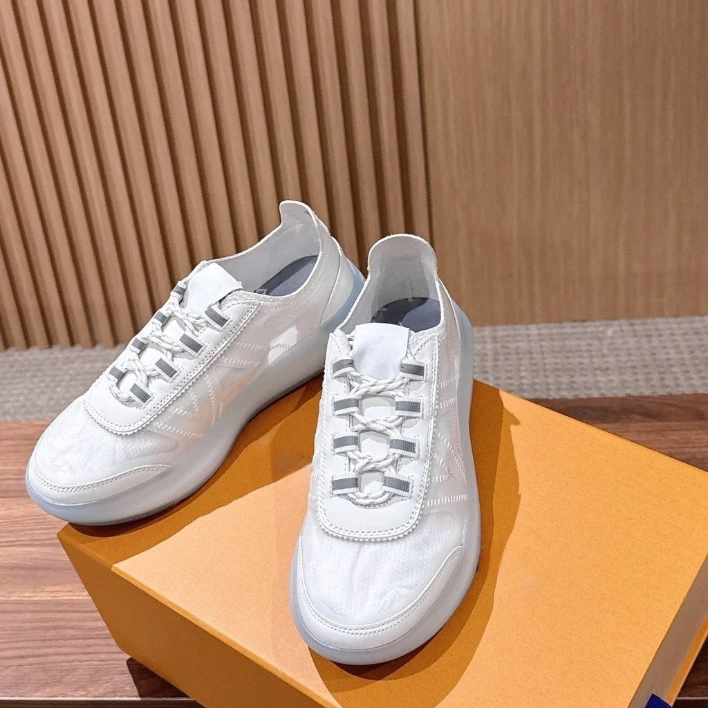 Wholesale High Quality Luxury Women & Men's Shoes Customized Brand Logos Designer Sneakers PU Upper Rubber Outsole All Seasons