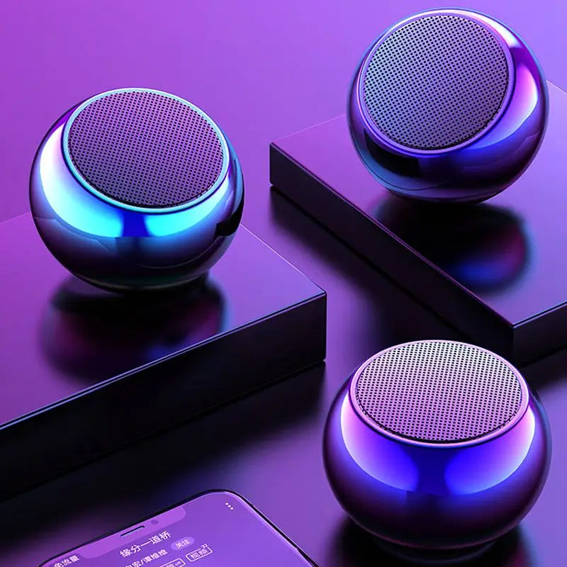 Bluetooth Speaker -Hot Selling M3 Tws Super Mini Speaker Colorful Outdoor Portable 3D Round Small Loud Bass Wireless Bt Speaker