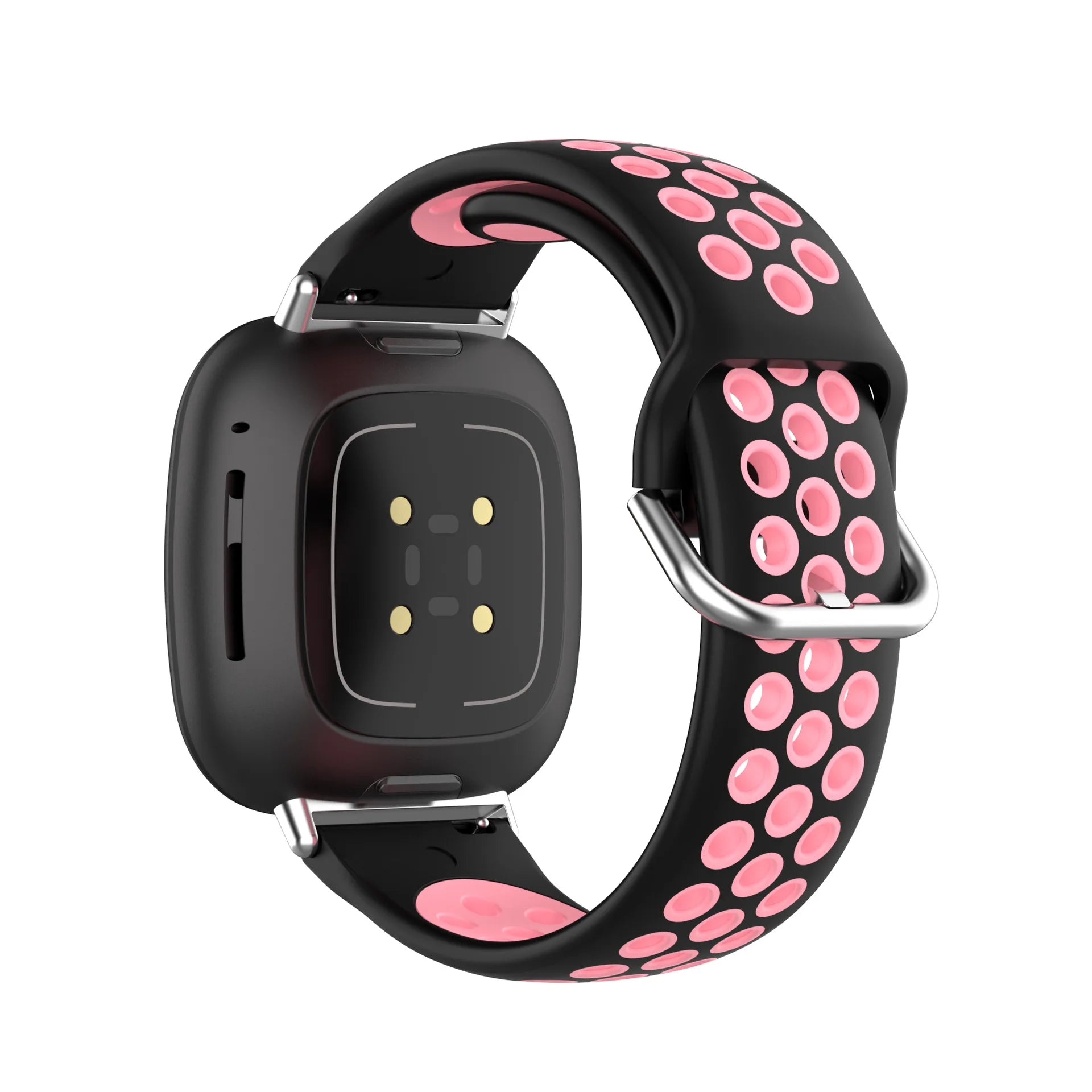 Colorful soft silicone sport wrist strap for Fitbit Versa 3 Sense 4 smart watch bands by Tidesmit