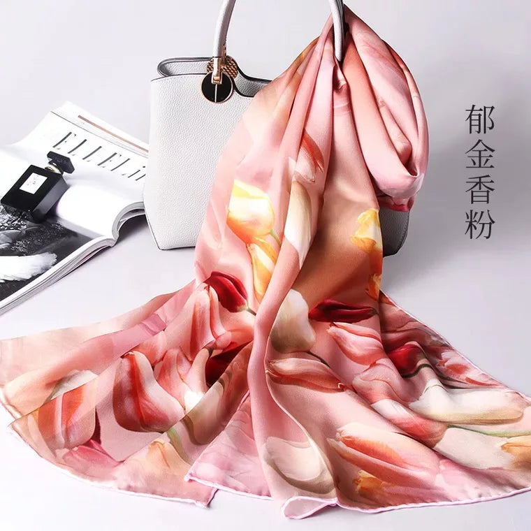 100% Silk Women 2018 Fashion Silk Scarf