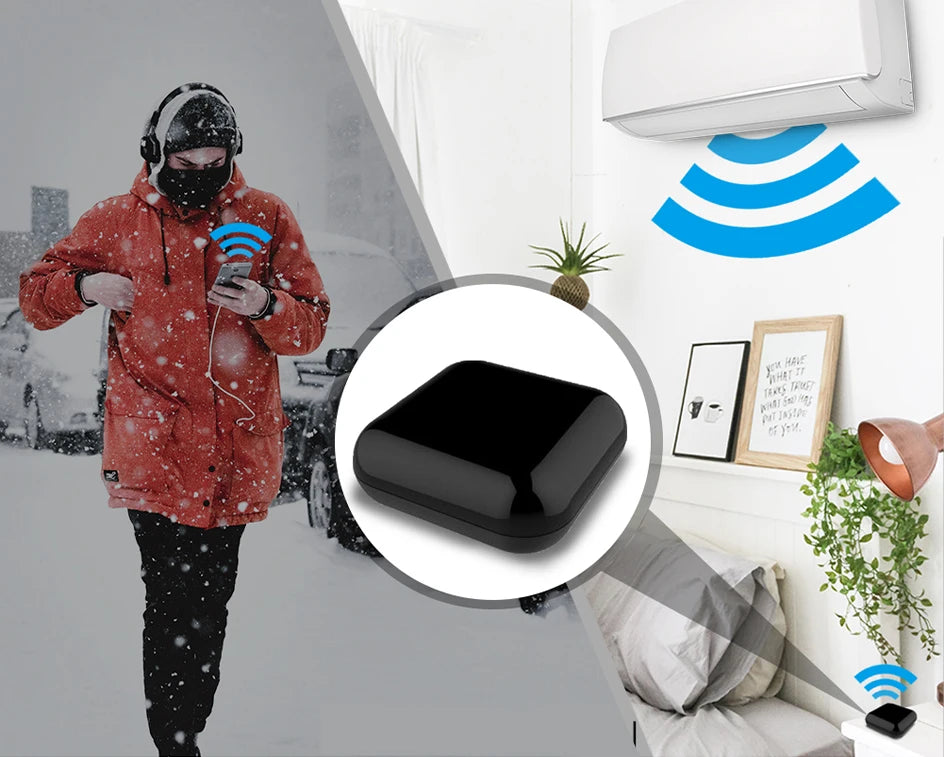 WiFi+RF+IR All-In-One Smart Universal Remote Controller, RF Appliances Tuya Smart Life App Voice Control Alexa Google Home WiFi