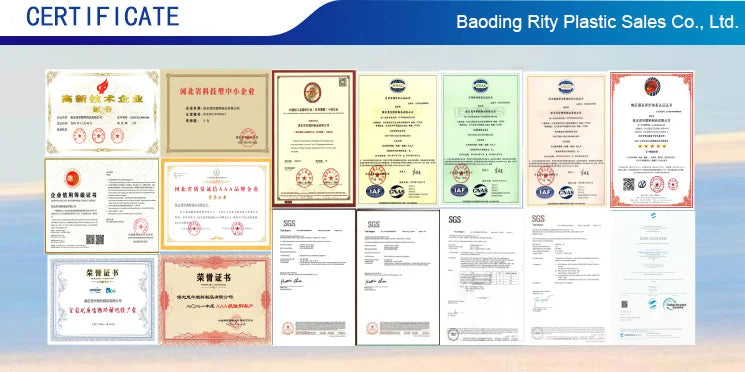 Certificate page showing multiple framed certificates