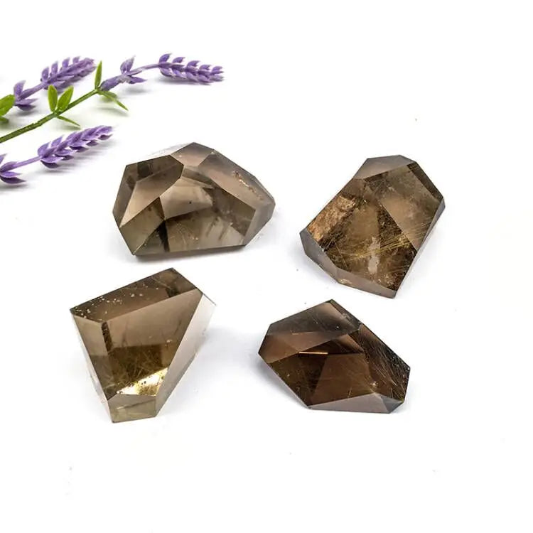 Wholesale Natural Crystal Gemstone Polished Golden Rutilated Free Shape Red Rutilated Hair Quartz Free Shape for Home Decoration