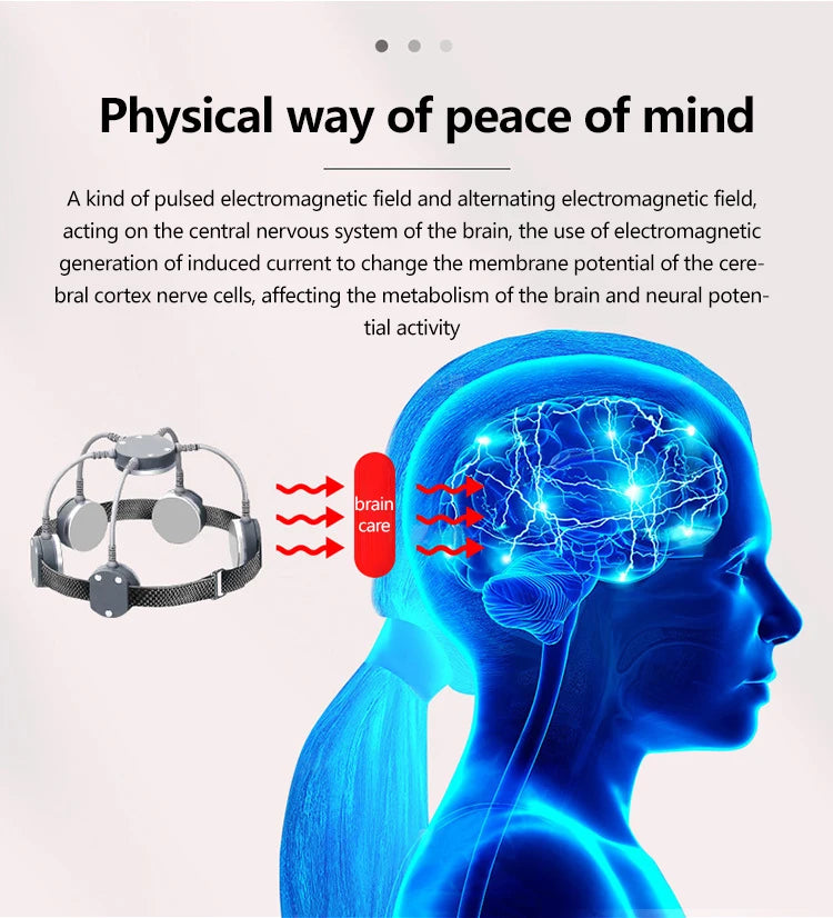 Transcranial Magnetic Stimulation Device for Home Wellness Therapy Massage Chairs Tidesmit