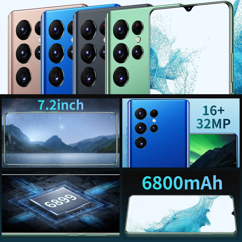 Smart Phone Low Price S23 3+32GB Phones Mobile Android Smartphone 3g 4g 5g Smartphone Smart Phones - Tidesmit