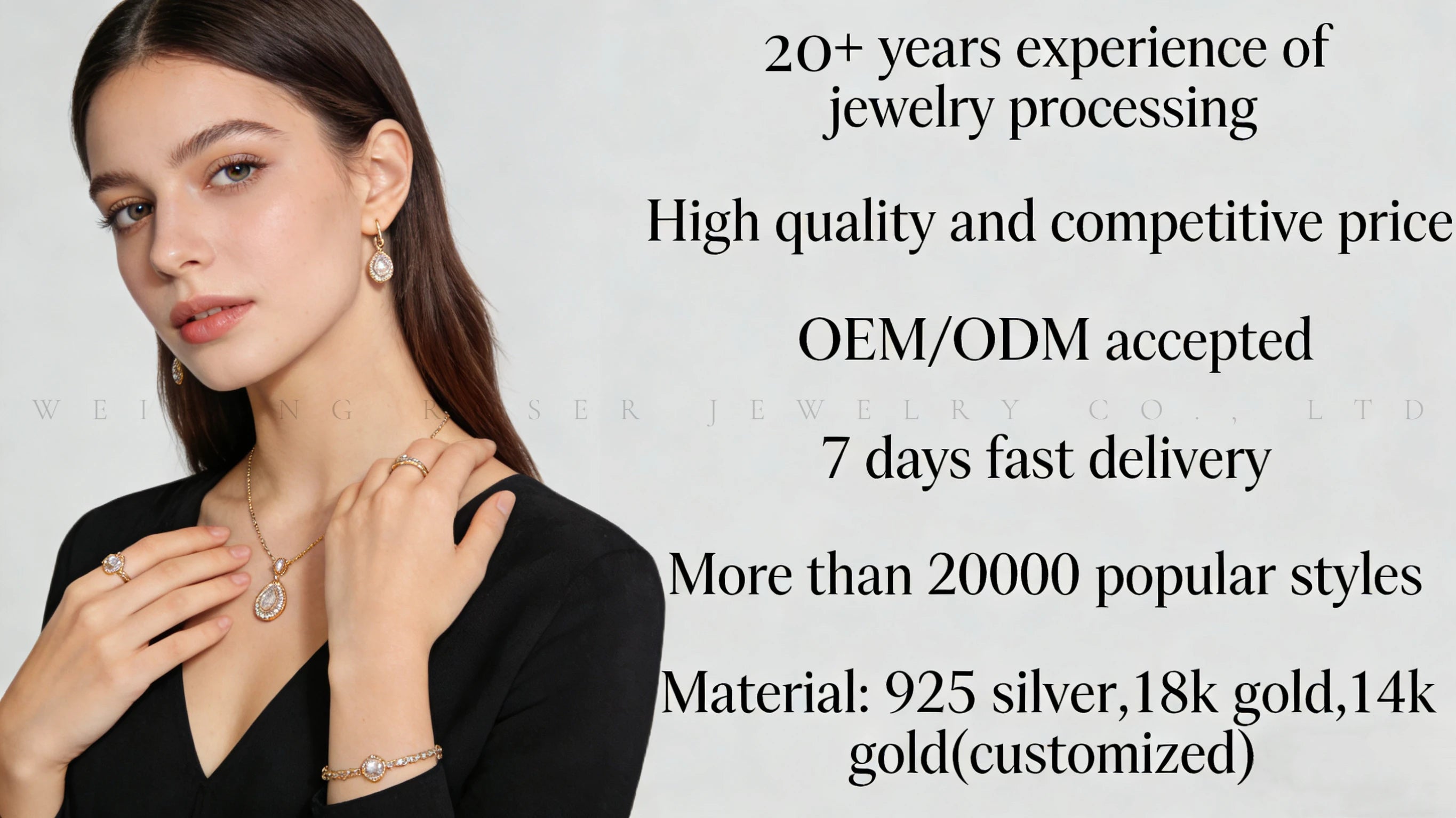 Seasonal Collection 925 Sterling Silver Natural Gemstone Necklace Rotating Catalog Fine Jewelry Supply
