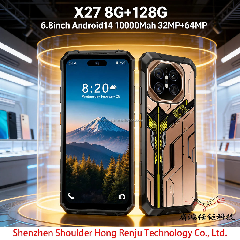 Tidesmit X27 Ultra 5G smartphone with 8GB RAM 128GB storage and 6.8 inch screen running Android 14