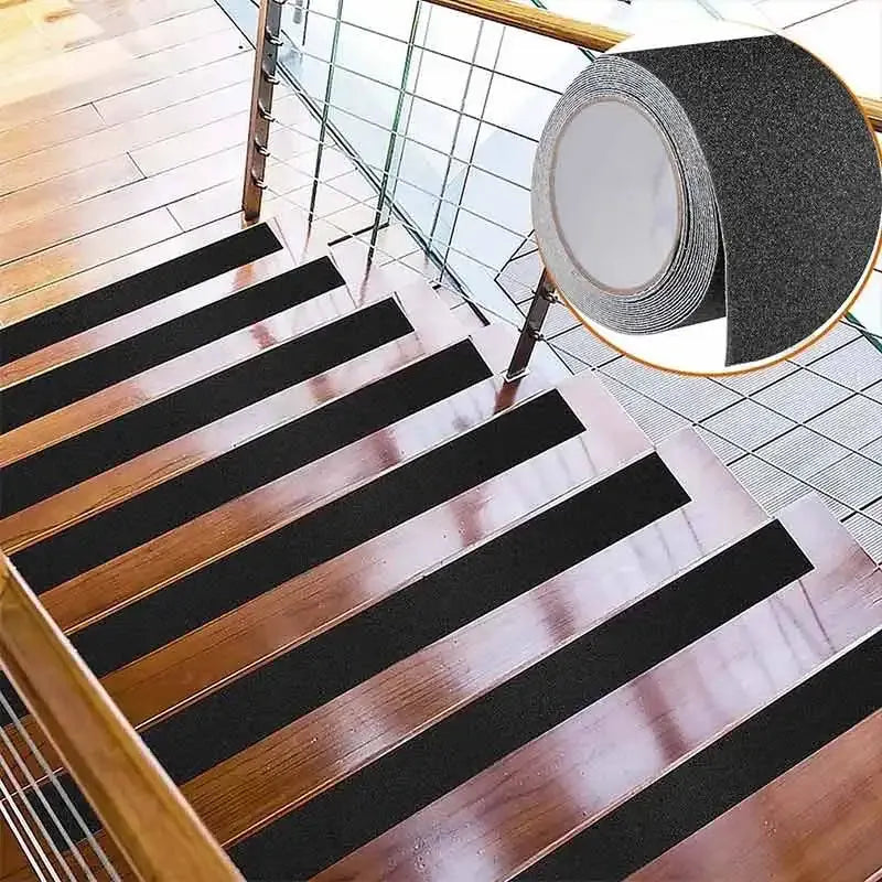 Black anti-slip grip tape roll for steps and floors